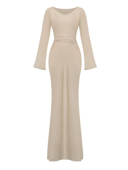 LYNN & CO - Ethereal Elegance  | Maxi-jurk met lange mouwen