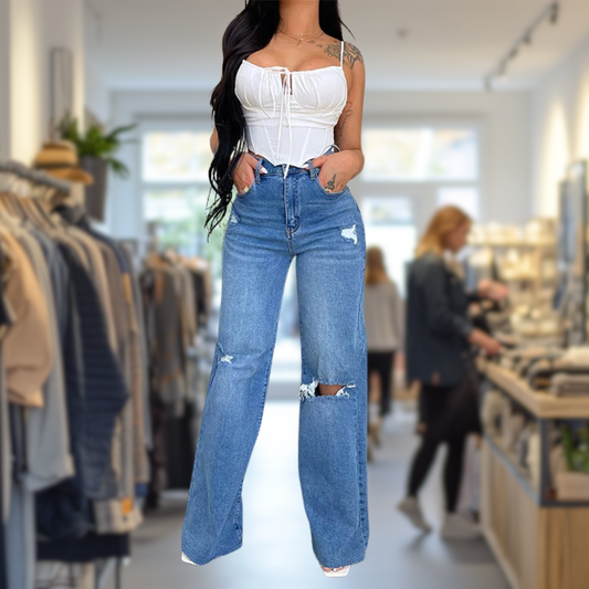 Fiona™ | Trendy Enkeljeans