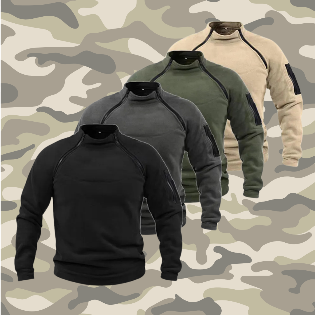 Timothy™ | Tactische Militaire Rits Sweatshirt