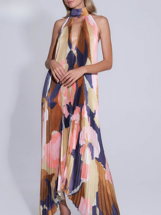 LYNN & CO | JANELLA™ - Halter Maxi Jurk