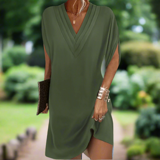 Maisie™ | Flattering Fit Draped Dress
