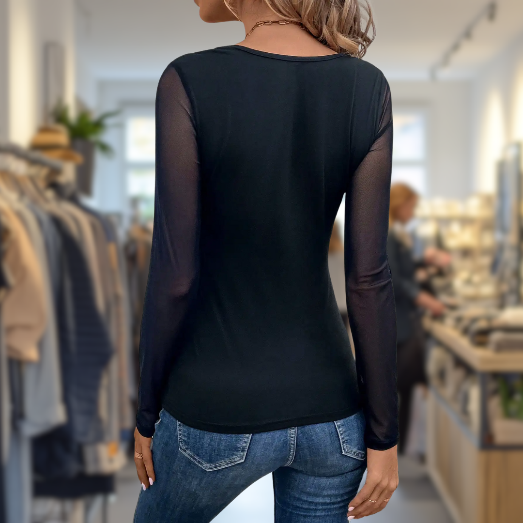 Sienna™ | Elegante gebreide top met rits