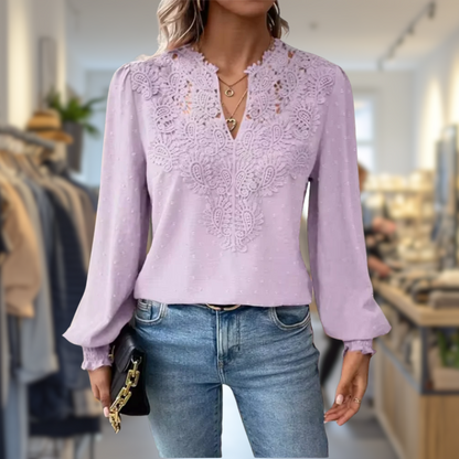 Isabelle™ | Luxe top met V-hals