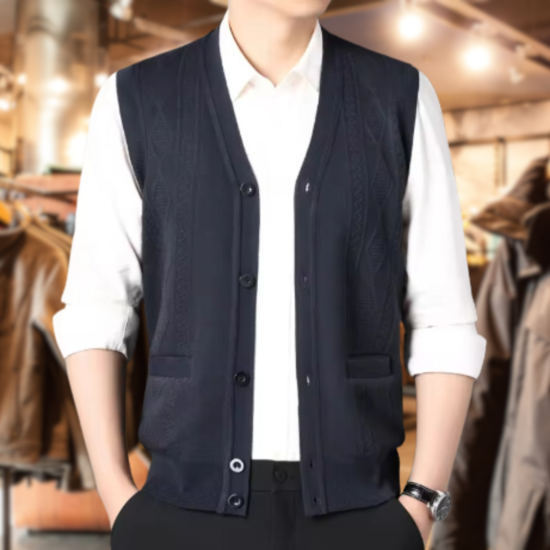 Carter™ | Stijlvol knoopgebreid vest