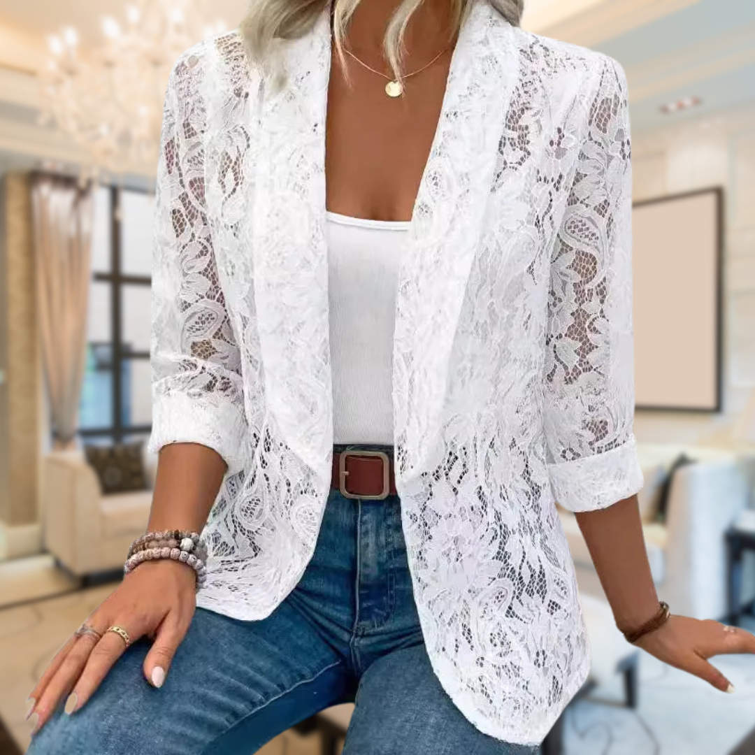 Zoe™ | Delicaat Kant Blazer