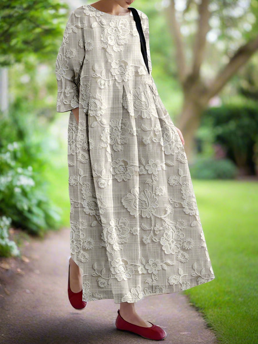 Briella™ | Flowy Floral Midi Dress