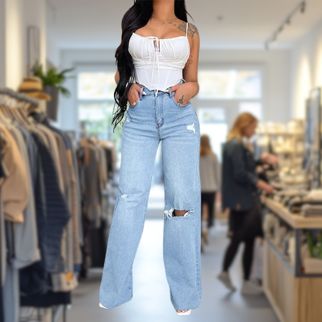 Fiona™ | Trendy Enkeljeans