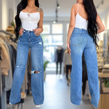 Fiona™ | Trendy Enkeljeans