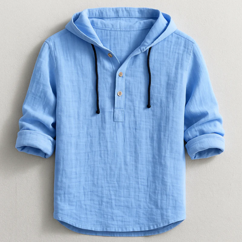 Harland™ | Lightweight Linen Hooded Shirt