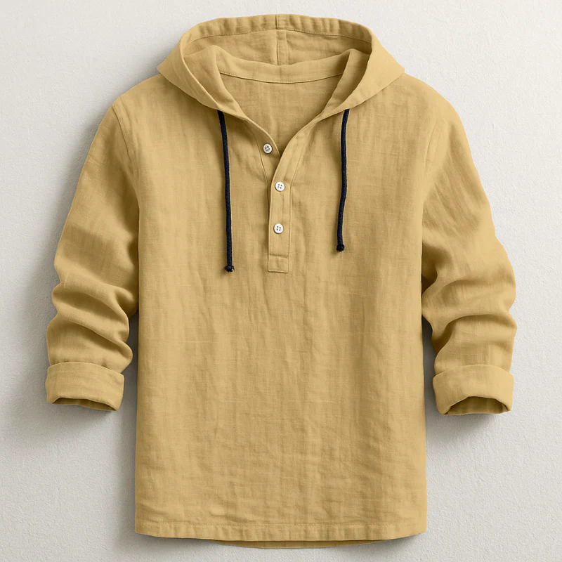 Harland™ | Lightweight Linen Hooded Shirt