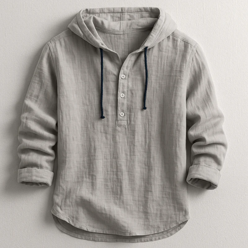 Harland™ | Lightweight Linen Hooded Shirt