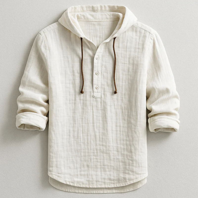 Harland™ | Lightweight Linen Hooded Shirt