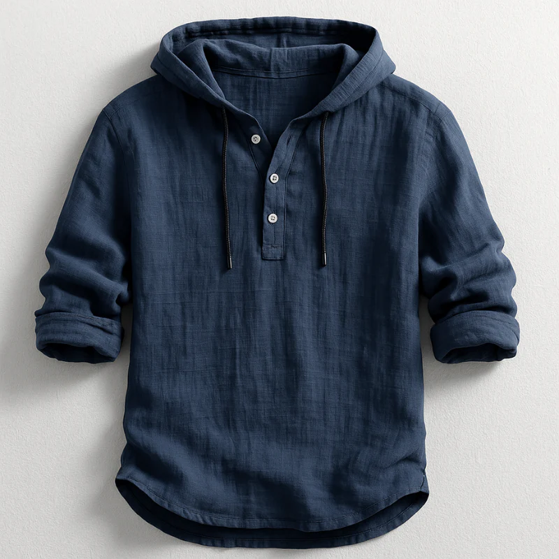 Harland™ | Lightweight Linen Hooded Shirt