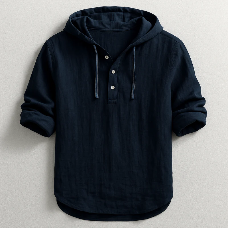 Harland™ | Lightweight Linen Hooded Shirt