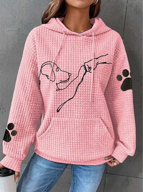 Lina - Cozy hoodie met schattige hond