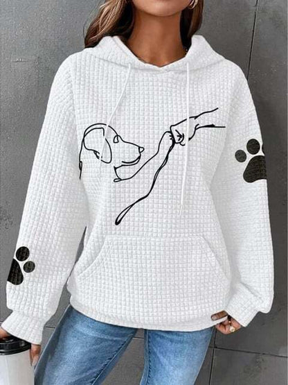 Lina - Cozy hoodie met schattige hond