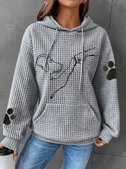 Lina - Cozy hoodie met schattige hond